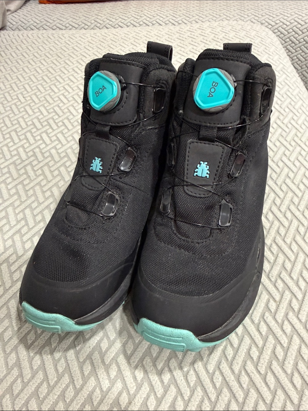 Women's winter boots Icebug Stavre W BUGrip GTX Black / Jade Mist Hiking Size 8L